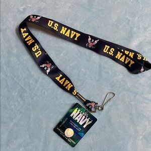 ⚓ NEW U.S. NAVY Lanyard with Badge Holder– Officially Licensed